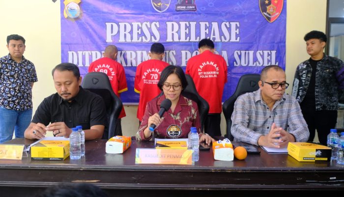 Tim Siber Polda Sulsel Bekuk Pelaku yang Fasilitasi dan Endorse Judi Online di Sulsel