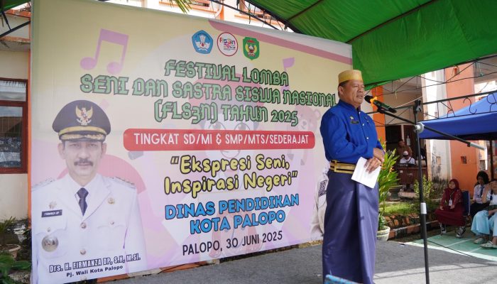 Wakili Pj Wali Kota Palopo, Staf Ahli Bidang Kesra Tutup FLS3N