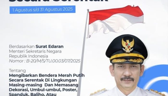 Pemkot Palopo Ajak Warga untuk Pasang dan Kibarkan Bendera Merah Putih